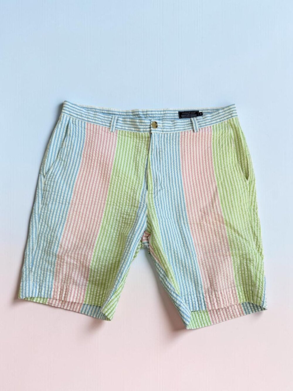 VINEYARD VINES Men’s Seersucker Pastel Kentucky Derby Shorts Size 36